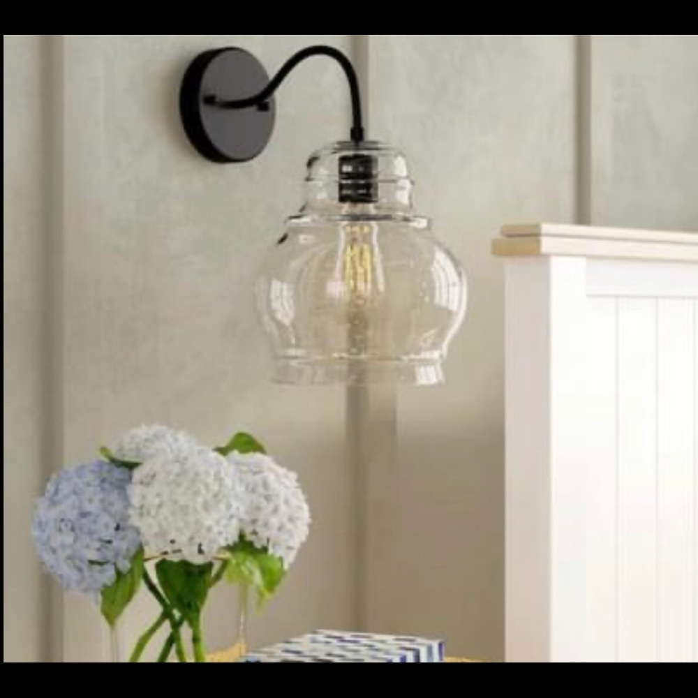 1/2 price: 2 NEW armed wall sconces